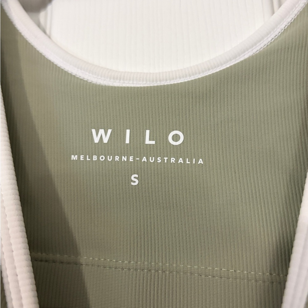 NWT Wilo Green Short Ribbed Romper S - Picture 3 of 4